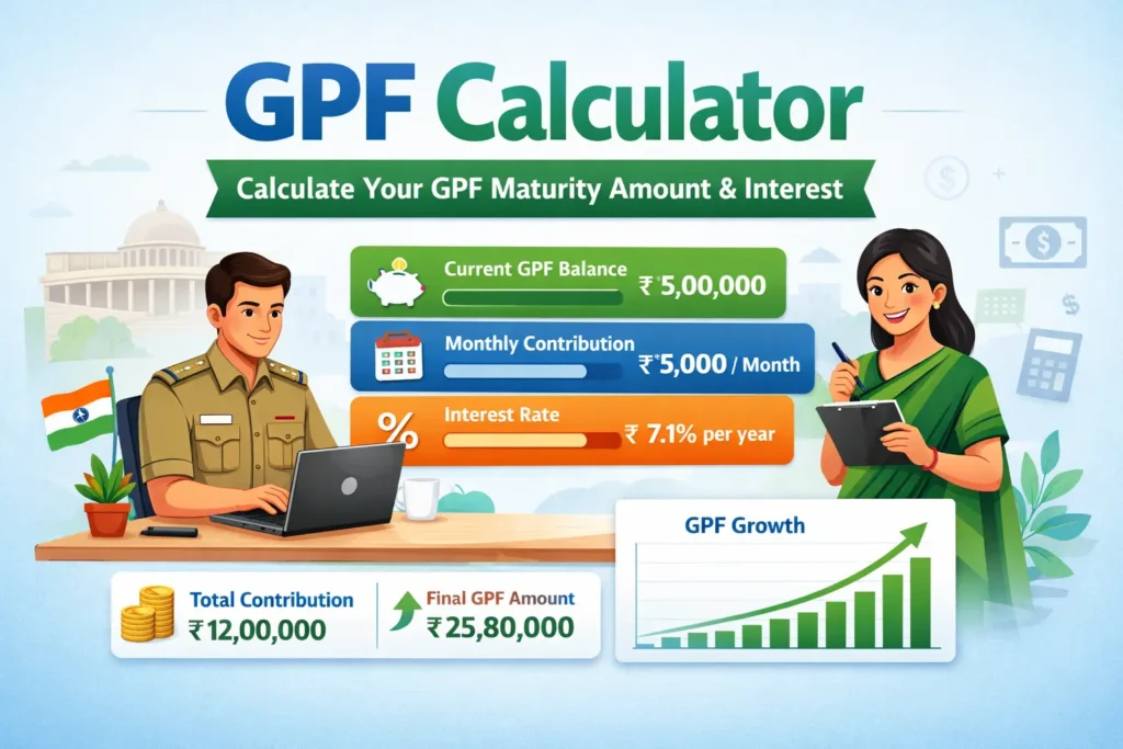 GPF Calculator for Government Employees (2026 Updated)
